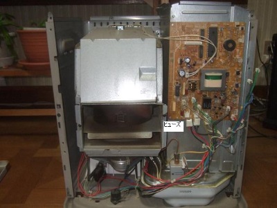 ファンヒータ内部